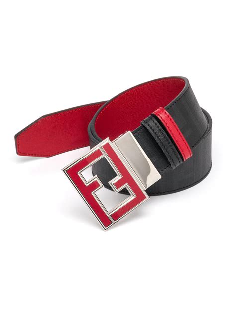 fendi reversible belt red|genuine fendi belts.